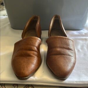Elegant Brown Leather Slip-On Loafers